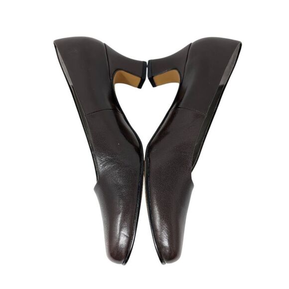Ross Hommerson 7 Dark Brown Comfort Heels NWD Pumps Vintage Career Librarian - Picture 5 of 11